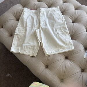 Converse Men's Cream Cargo Shorts